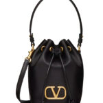 Valentino Mini Vlogo Signature Bucket Bag In Nappa Leather